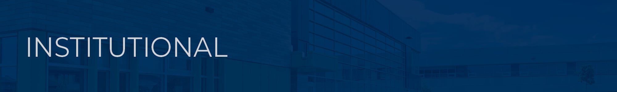 Institutional facility with blue overlay