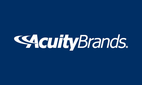 acuity logo in white with a blue background